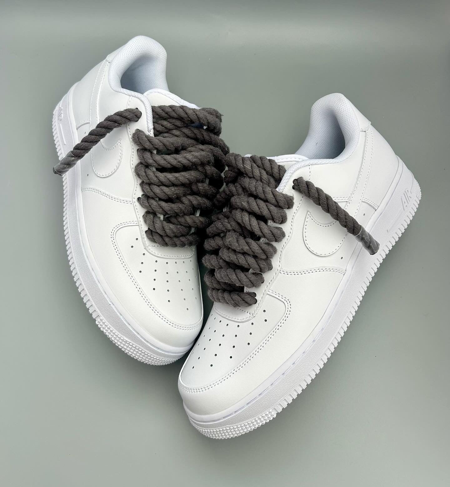 “slate grey" rope lace