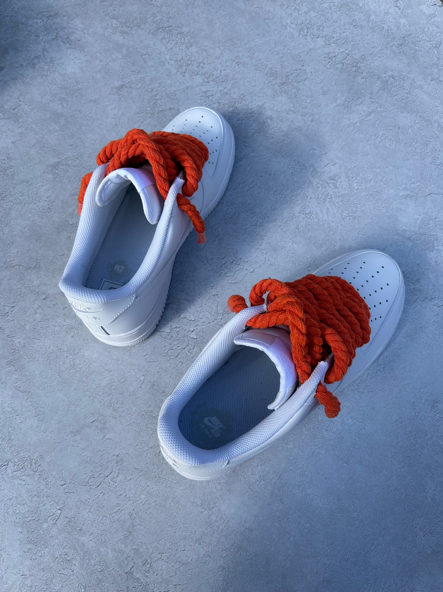 "blood orange" rope lace