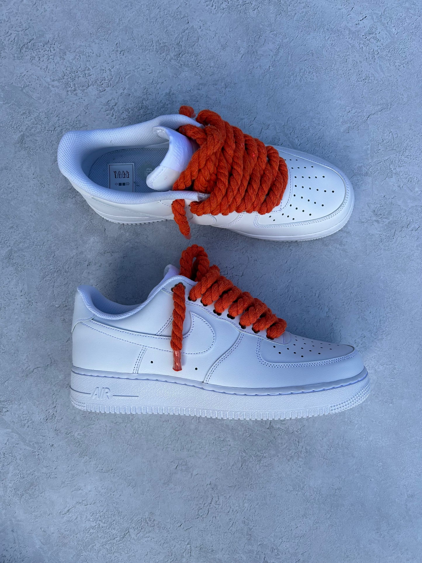 "blood orange" rope lace