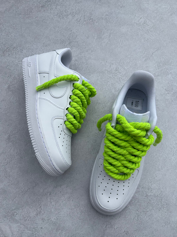"sLime green" rope lace