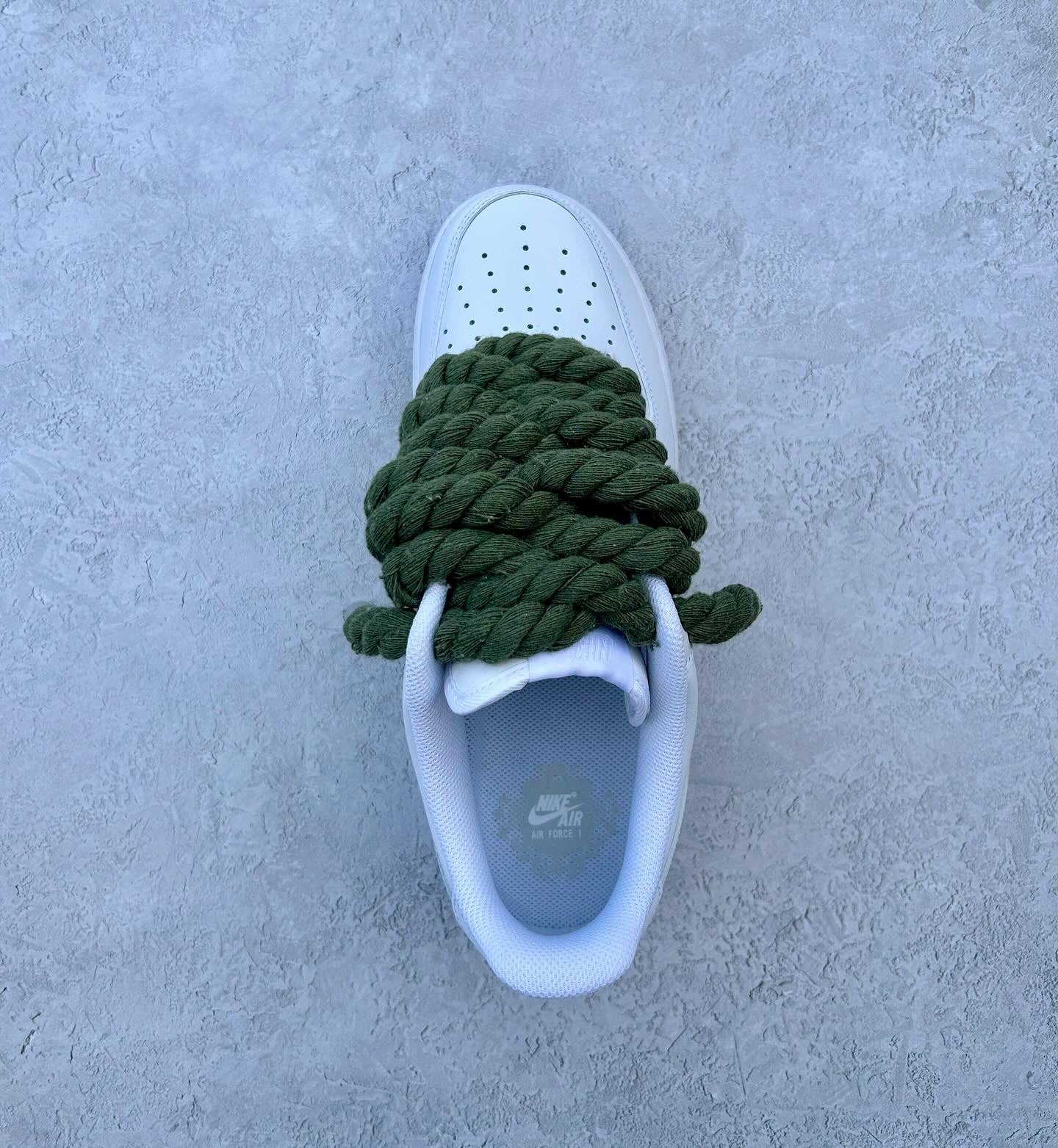 "khaki" rope lace