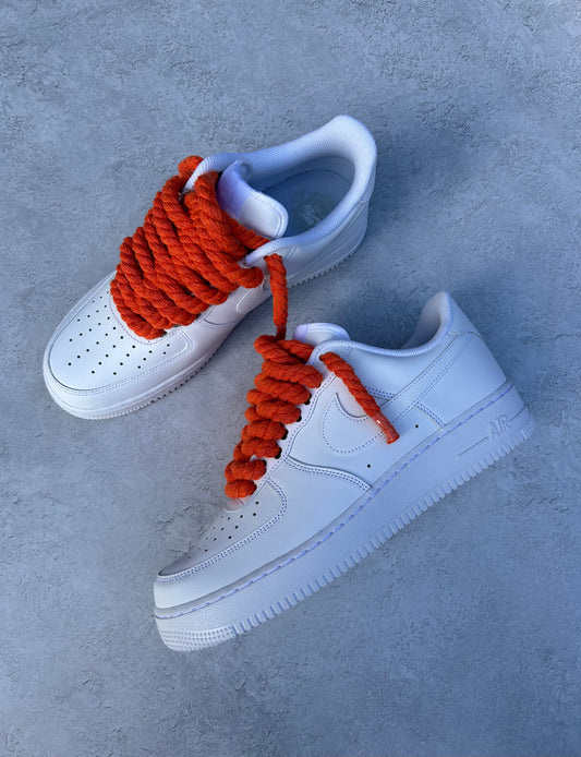 "blood orange" rope lace