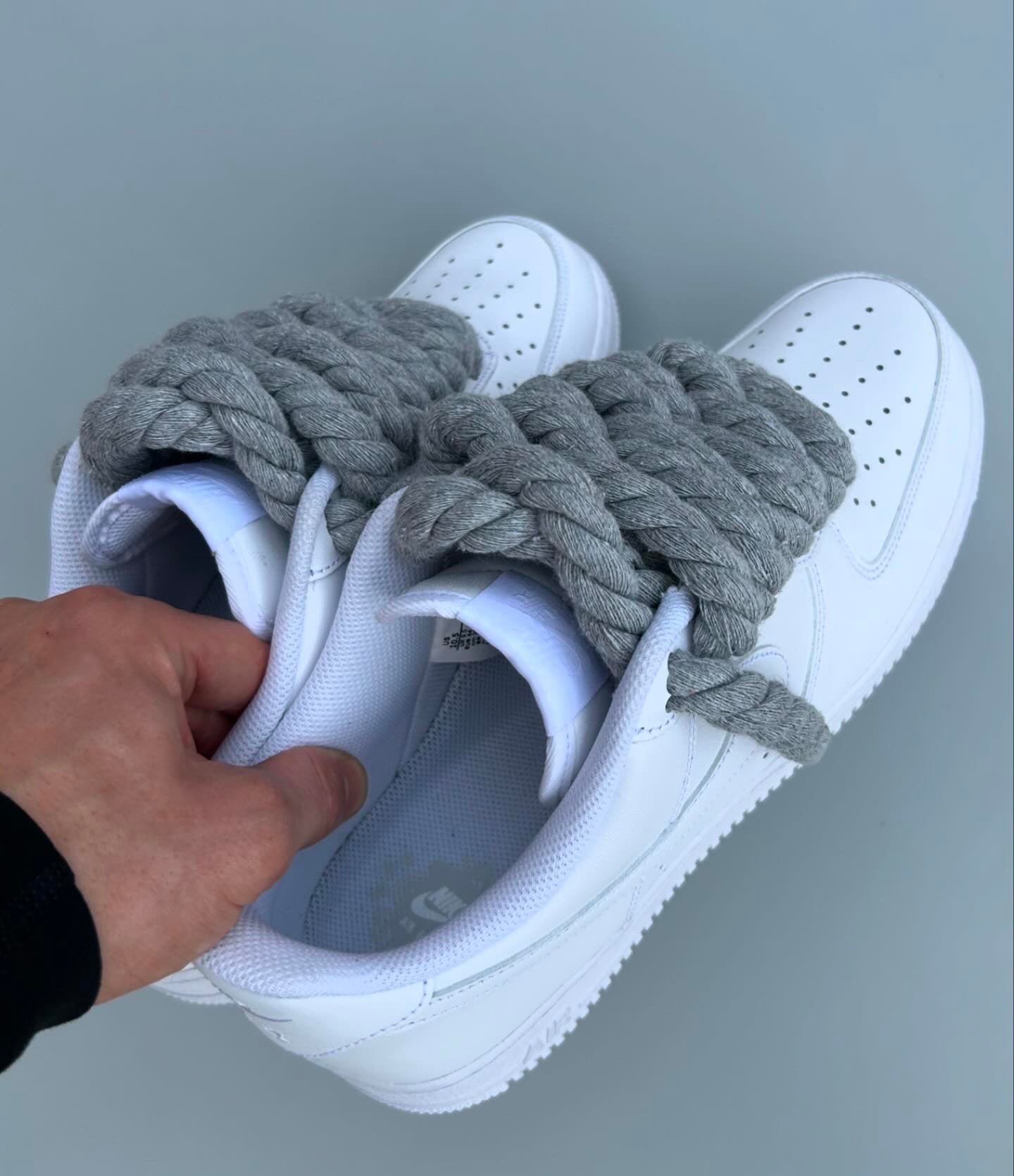 "wolf grey" rope lace