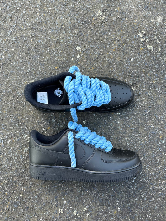 "ocean black" rope lace