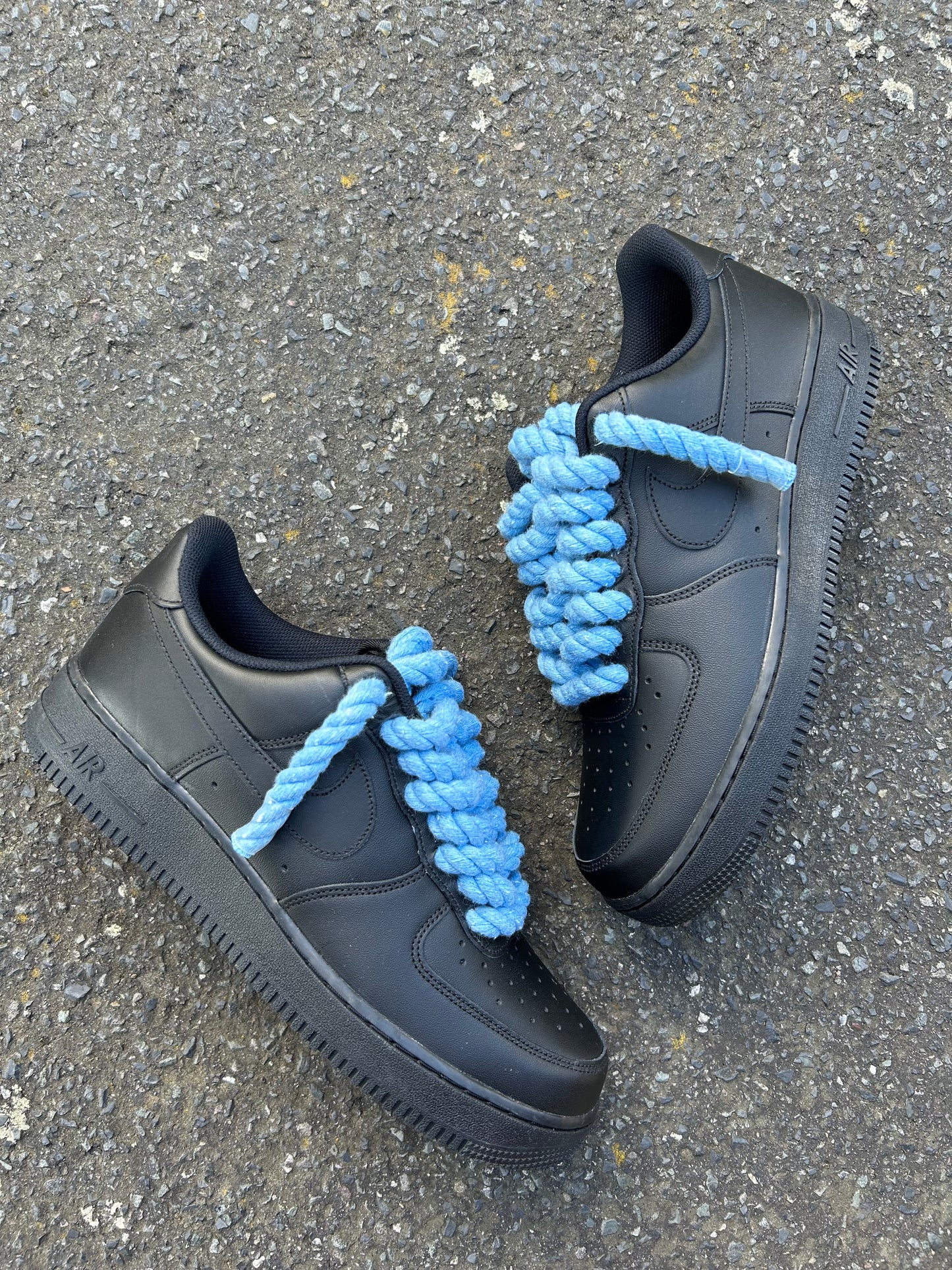 "ocean black" rope lace