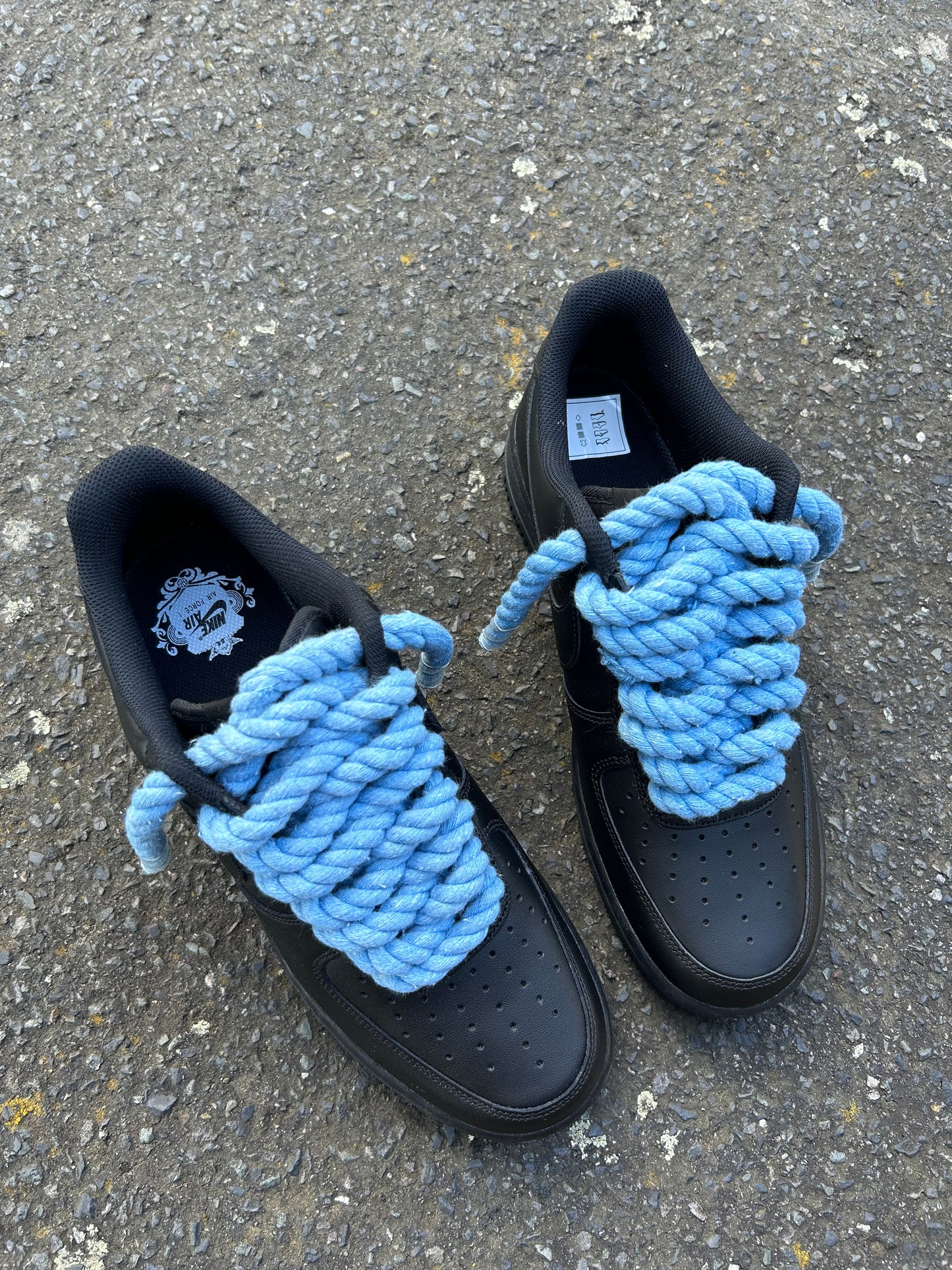 "ocean black" rope lace